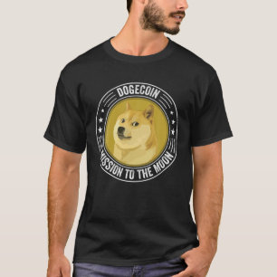 Vintage Dogecoin DOGE Mission To The Moon Crypto T T-Shirt