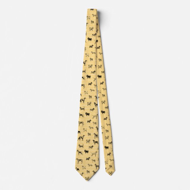 Vintage Dogs Tie (Front)