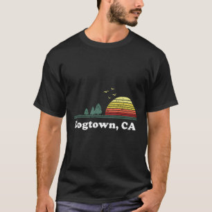Vintage Dogtown California Home Souvenir Print T-Shirt