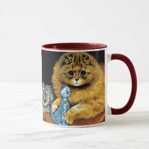 Vintage Doll Cat Gift Mug