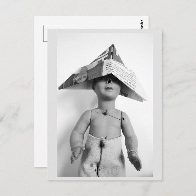 Vintage Doll Fashion Postcard (Front/Back)