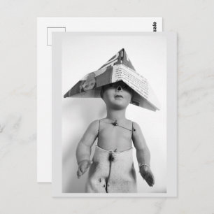 Vintage Doll Fashion Postcard