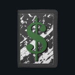 Vintage dollar sign money wallets and coin purses<br><div class="desc">Vintage dollar sign money wallets and coin purses. Funny gift for men and women. Distressed look design.</div>