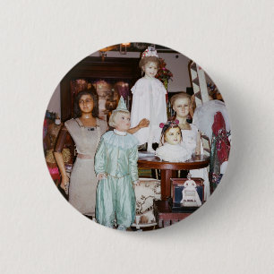 Vintage Dolls Antique 6 Cm Round Badge
