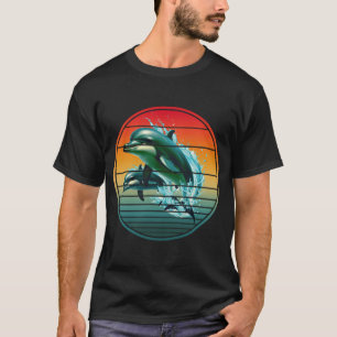 Vintage Dolphin Ocean Sea Creature Dolphins T-Shirt