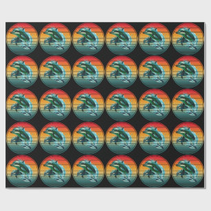 Vintage Dolphin Ocean Sea Creature Dolphins Wrapping Paper