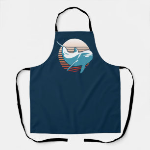 Vintage Dolphin T-Shirt Apron