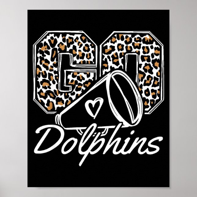 Vintage Dolphins Back To School Srit  Poster (Front)
