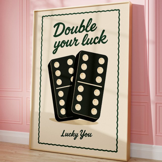 Vintage Domino Retro Game Wall Art (Creator Uploaded)