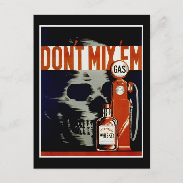 Vintage “Don’t Mix ‘Em” postcard (Front)
