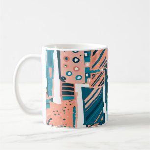 Vintage Doodle Seamless Pattern. Coffee Mug