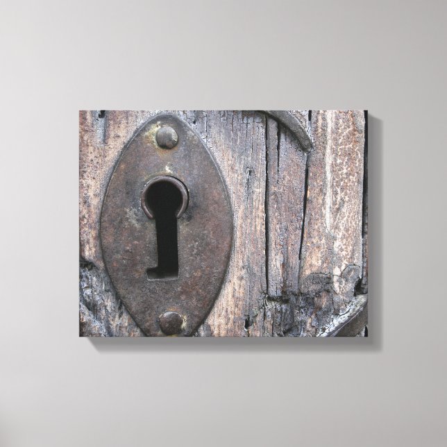Vintage Door Lock Canvas Print (Front)