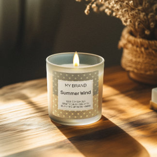 Vintage Dots Candle Product Label