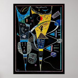 Vintage Double Tension Art by Kandinsky Poster