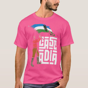 Vintage Doug Flag Cascadia Pride Retro Graphic T-Shirt