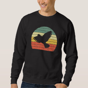 Vintage Dove Retro Dove Bird Silhouette Pegasus Bi Sweatshirt