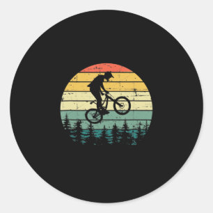 Vintage Downhill MTB Mountain Bike Classic Round Sticker