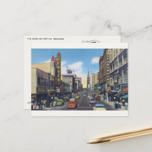 Vintage Downtown Denver Postcard - Reprint