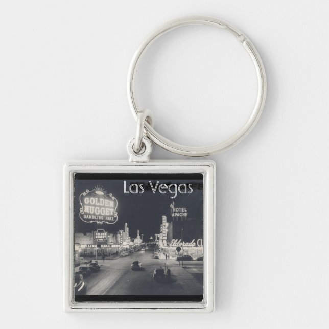 Vintage Downtown Las Vegas Key Ring (Front)