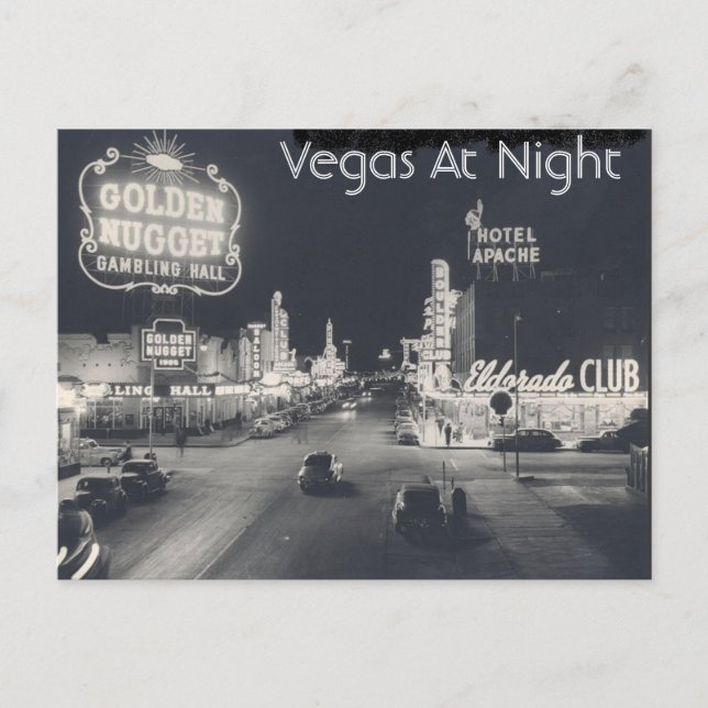Vintage Downtown Las Vegas Postcard (Front)