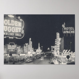 Vintage Downtown Las Vegas Poster