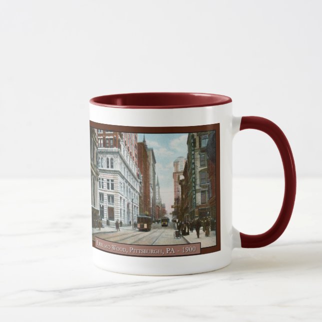 Vintage Downtown Pittsburgh Coffee Mug (Right)