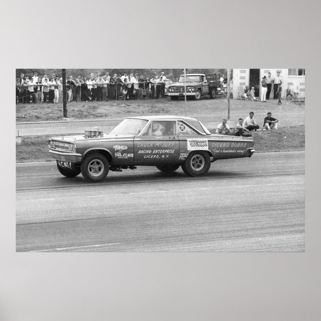 Vintage Drag - McJury Dodge AF/X Poster (Front)