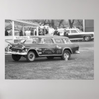 Vintage Drag Racing - 1955 Chevy BelAir Nomadness