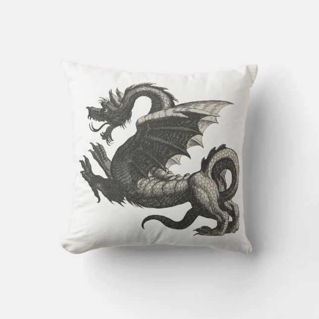 Vintage Dragon Cushion (Front)