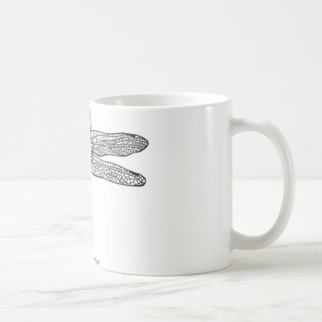 Vintage Dragon Fly Coffee Mug (Right)