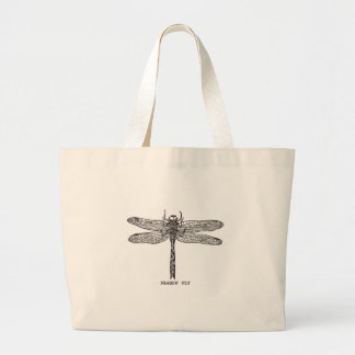 Vintage Dragon Fly Large Tote Bag