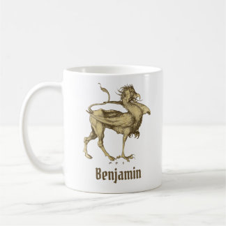 Vintage Dragon Mediaeval Griffin Goth Fantasy Art Coffee Mug