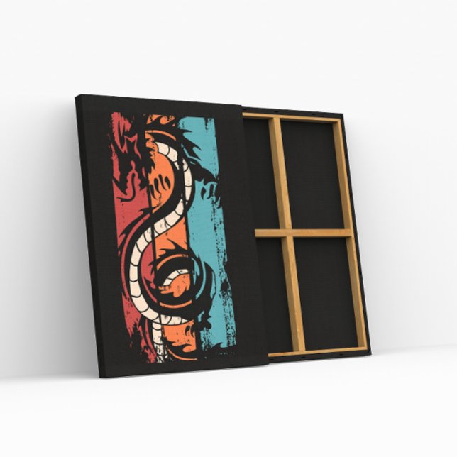 Vintage Dragon Silhouette Poster (Creator Uploaded)