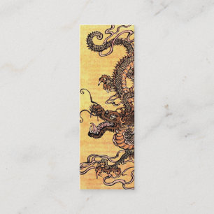 Vintage Dragon Tapestry Bookmark Business Cards