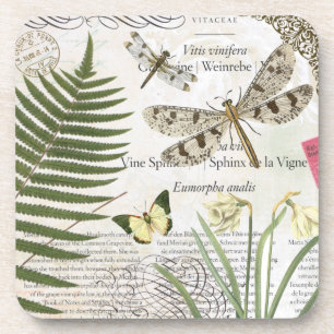 Vintage Dragonflies coaster