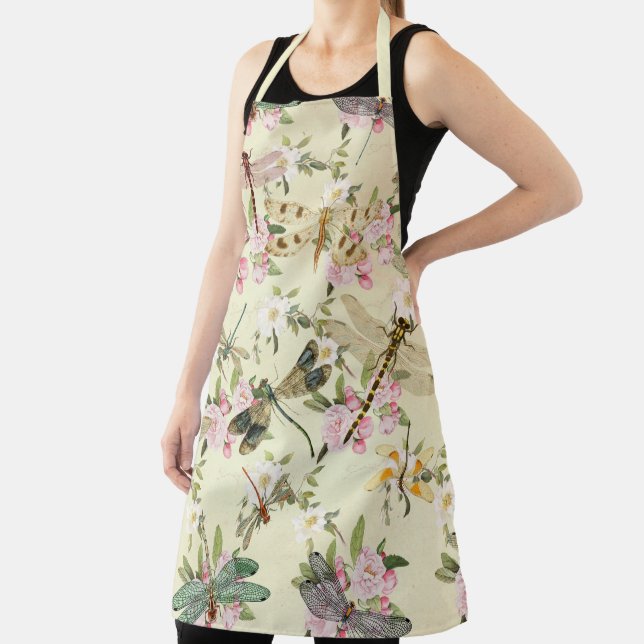 Vintage Dragonflies Series Design 14 Apron (Insitu)