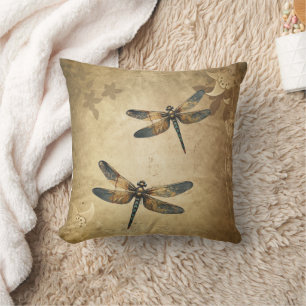 Vintage Dragonfly  Cushion