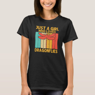 Vintage Dragonfly For Girls Kids Women Insect T-Shirt