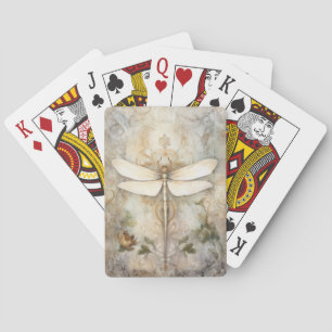 Vintage Dragonfly Playing Cards