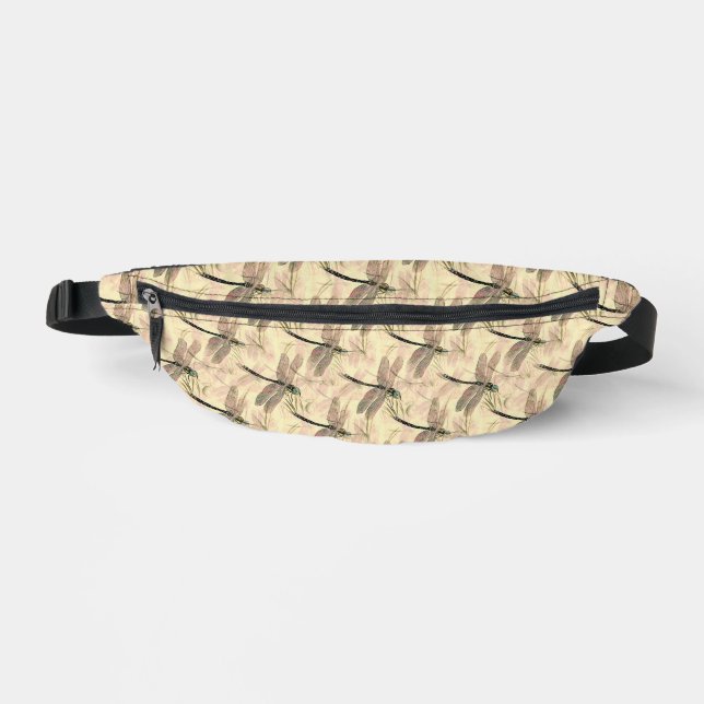Vintage Dragonfly Print  Bum Bags (Front)