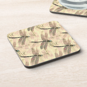 Vintage Dragonfly Print Coaster