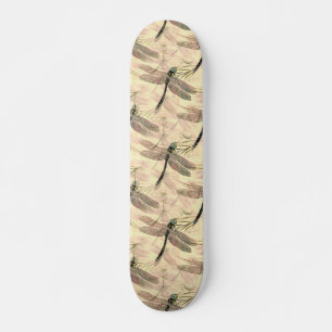 Vintage Dragonfly Print  Skateboard