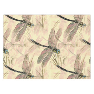 Vintage Dragonfly Print  Tablecloth