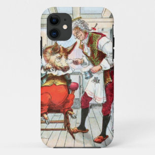 Vintage Drawing: Barber Shave a Pig iPhone 11 Case