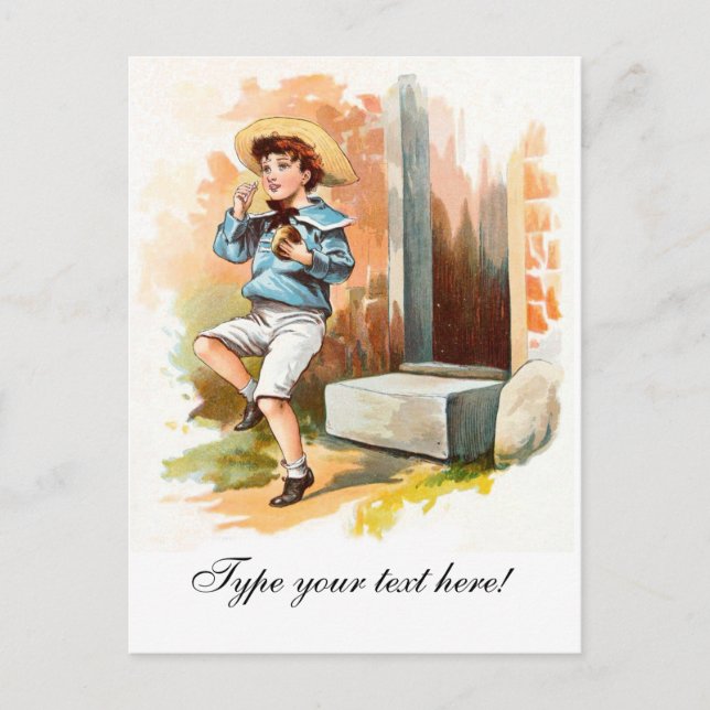 Vintage Drawing: Little Jack Postcard (Front)