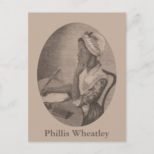 Vintage Drawing of Poet Phillis Wheatley Postcard