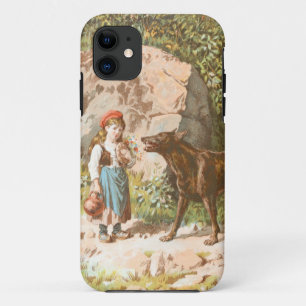 Vintage Drawing: Red Riding Hood and the Wolf iPhone 11 Case