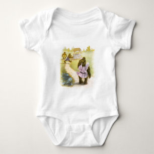 Vintage Drawing: Teddy Bears and a Well Baby Bodysuit
