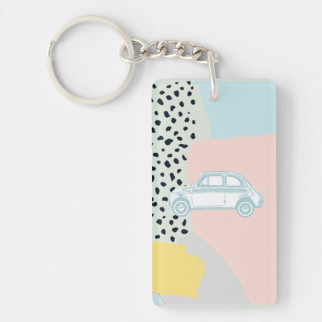 Vintage dream car key ring (Front)