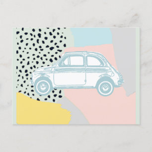 Vintage dream car postcard